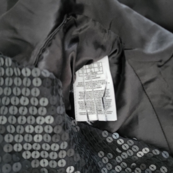 Guess by Marciano Women's Sequin Black Peplum Top Size  XS - Picture 10 of 10